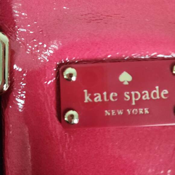 Kate Spade melinda flicker fuchsia patent leather bag satchel - Picture 6 of 6